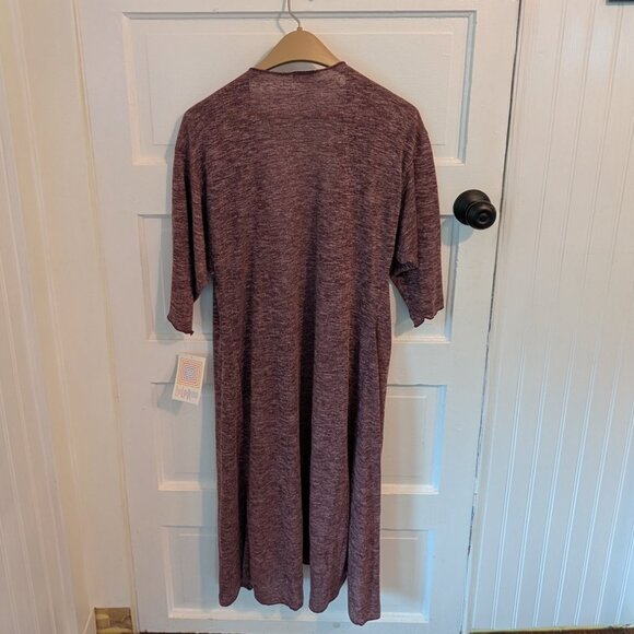 LuLaRoe Shirley Cardigan, size S, new with tags, heathered purple - Picture 4 of 4